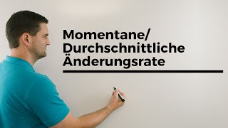 MomentaneDurchschnittliche Änderungsrate Autofahrt Teil 3  Mathe by Daniel Jung [upl. by Nonek]