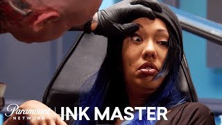 Optical Illusion Elimination Tattoo Part I  Master vs Apprentice Season 6 [upl. by Leirbma]