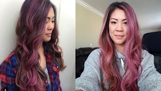 Dusty Pink Rose Pastel Hair Color  How to Foilage  Highlights Plus Balayage  Daniella Benita [upl. by Ziladnerb251]