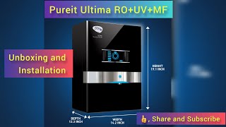 Unboxing of Unilever Pureit UltimaPureit Ultima ROUVMF Water PurifierHow to set পিওরইট আল্টিমা💧 [upl. by Ainahpets519]