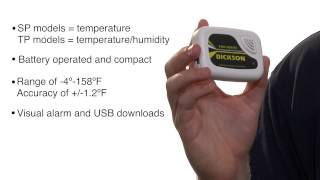 Dickson Pro Series Data Loggers SPTP125 [upl. by Ellered]