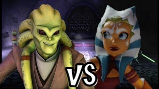 Lightsaber Duels  Kit Fisto vs Ahsoka Tano [upl. by Cale]