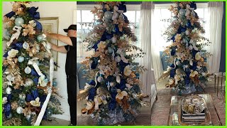 My Last Christmas Tree Decorating Video  Decorating A Christmas Tree For My Living Room [upl. by Kellda321]