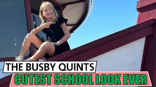 The Busby Quints Rock the Cutest Outfits for School Special Event  OutDaughtered [upl. by Yam]