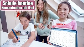 Schule zu Hause Am iPad lernen 🤓 Homeschooling amp Hausaufgaben Routine mit Goodnotes  Mamiseelen [upl. by Evreh]