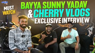 Bayya Sunny Yadav X Cherry Vlogs  Telugu Interview  Jyothi Tv [upl. by Norabel96]