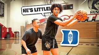 1v1 Against Duke Basketball Commit Jared McCain [upl. by Eelime]