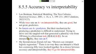 許志華 最佳化和機器學習 855 Accuracy vs interpretability [upl. by Bubb]