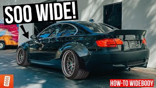 How To Install a Widebody Kit on ANY Car BoltOn Over Fenders  Full Tutorial  Streetfighter LA [upl. by Dilan342]