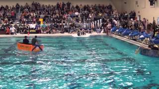 LAnse Creuse North Physics Cardboard Boat Regatta Heat 8 2015 [upl. by Akkimat]