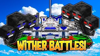 INSANE WITHER BATTLES Minecraft BEDWARS 40v40  New Gamemode [upl. by Larner517]