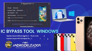 ICBYPASS TOOL iPHONE 11 PRO MAX WITHOUT SIGNAL WINDOWS FULL SERVICES  FIX NOTIFICACIONESSYNCOTA [upl. by Brandenburg]