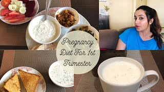 My Indian Diet For First Trimester  Pregnancy Healthy Diet  प्रेग्नन्सी में क्या खायें [upl. by Rozanne]