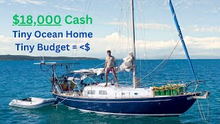 Full SAILBOAT TOUR Tiny 30ft Full Time Live Aboard amp Ocean Sailing Monohull Now 4 Sale  19500 [upl. by Urbai]