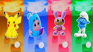 POKÉMON Detective Pikachu🆚Minibods🆚Jax The Amazing Digital Circ🆚THE YOUNG SMURFS💥Who is best [upl. by Stephana]