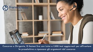 Concorso a Dirigente 15 lezioni live con tutor e 1500 test aggiornati presentazione del corso [upl. by Naut]