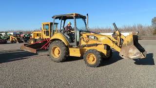 Lot 113  2007 CAT 414E Skip Loader [upl. by Aig191]