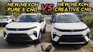 New Nexon Pure S CNG VS Creative 2024  Nexon CNG [upl. by Steinke956]