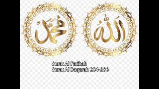 Surat Al Fatihah dan Surat Al Baqarah 284286 Arab dan terjemahan Muzammil [upl. by Josee183]