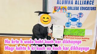 Alhamdulillah boht mehnat ke baad I Got Bed Degree Celebrate 🥳 Convocation 🎓 ceremony motivation [upl. by Plantagenet]