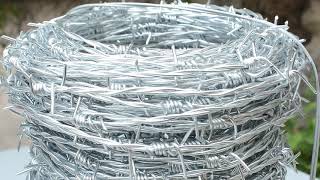 Hot Dipped Galvanized Barbed Wire [upl. by Adnyl]