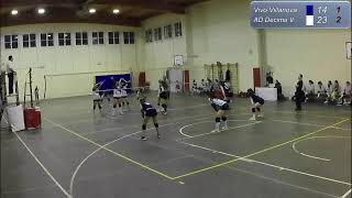 2° Div  Villanova Volley VS AD Volley Decima [upl. by Pentheas]