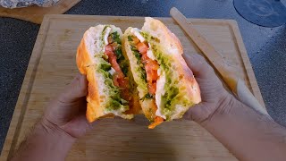 Best Italian Vegetarian Sandwich Ever Recipe [upl. by Karwan]