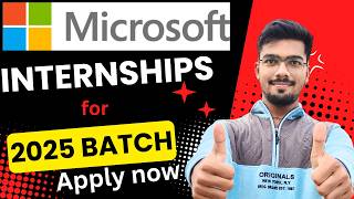 Microsoft Internships  Internships for College Students  Internships 2024  Shubham Shah [upl. by Ekram]