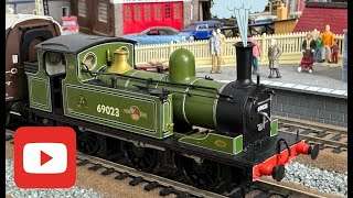 My Bachmann LNER J72 class Joem number 69023 in lined green NER amp BR late crests as preserved [upl. by Suoirred103]