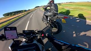 🏁 CB650R VS MT07  Playing in Eifel  Germany 🏁 [upl. by Firehs64]