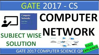 Computer Network  GATE 2017  Subject Wise Complete Solution [upl. by Radmen]