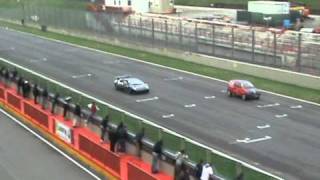 Lamborghini Murcielago vs Fiat 500 turbo [upl. by Akanke]