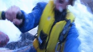 POV Running Horn Creek Rapid amp FLIP on the Grand Canyon [upl. by Arataj]