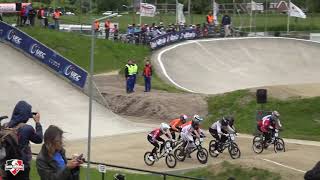 Elite Men Final BMX European Round 7 Tiel 2024 [upl. by Abbottson]