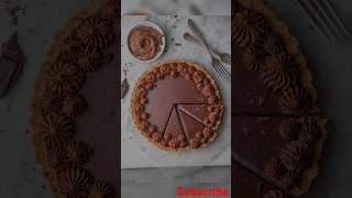 Easy to make chocolate tart chocolatetart pastry eggless easytomake trending like subscribe e [upl. by Nilkcaj890]