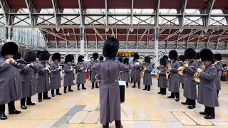 The Band of the Grenadier Guards London Poppy Day 2024  Paddington Station [upl. by Htidirem]