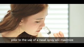 A nasal irrigation technique using a medical syringe ENG SUB [upl. by Baptist]