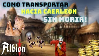 💀 COMO TRANSPORTAR POR ZONA ROJA💀  ALBION ONLINE 🔥 [upl. by Crosby]