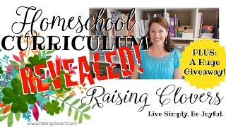 HOMESCHOOL CURRICULUM REVEAL 20162017 amp A GIVEAWAY [upl. by Sou]