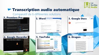 Transcription automatique tutoriel pour 6 logiciels différents de transcription audio en texte [upl. by Lebasiram]