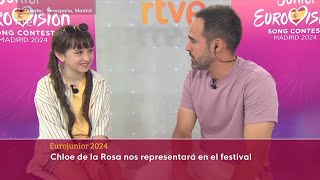 Chloe DelaRosa 🇪🇦 JESC 2024 interviewed on Diario 24 18072024 [upl. by Dayiz]