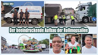 AUFBAU DOKU  Der beindruckende Aufbau der Rollmopsallee  Schützenfest Kirmes Neuss 2024 [upl. by Voss]