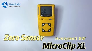 วิธีการ Zero Sensor  Honeywell BW MicroClip XL Gas Detector [upl. by Eirrehc523]