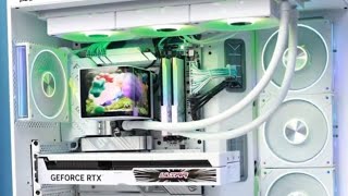 Ryzen 79800X 3D amp RTX4070 White Gaming PC Build🤑 pcbuild gaming computer rog rtx asmr pc [upl. by Rick]