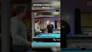 International 8 Ball Rules  Standard Foul on the break 8ball 8ballpool billiards ultimatepool [upl. by Annabella]