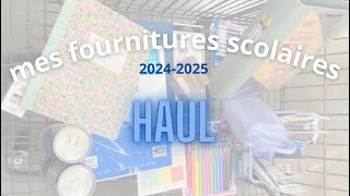 mes FOURNITURES SCOLAIRES pour la rentrée 20242025 haul 📚 [upl. by Ardek151]