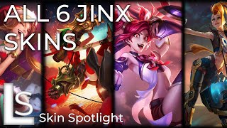 Top 5 skins for jinx in 2023  league of legend [upl. by Delainey]