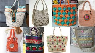 Idealistic Crochet Tote Bag  Shoulder Bags Super Neat  Crochet Bags  Boho Chic handle tote Bag [upl. by Goldie7]