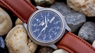 Seiko 5 SNK807  Best Mechanical Watch Under 100  Long Term Review [upl. by Ahsenek]