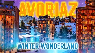 HERE is the REAL Winter Wonderland AVORIAZ France  Alpine Snow  Ski Village  Portes du Soleil [upl. by Damalis]